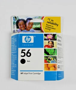 Cartucho de tinta original HP 56 negro C6656AN nuevo caja sellada caducado 2008 - Imagen 1 de 5