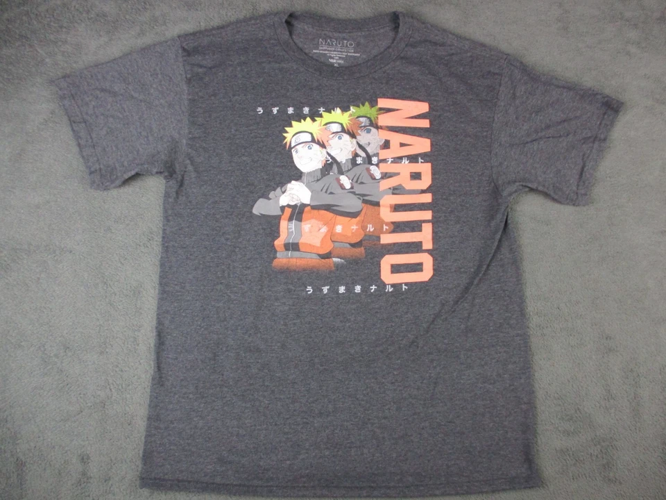 Naruto Shippuden Youth Shirt Extra Large  Ripple Junction Gray Short Sleeve - Image 1 of 4