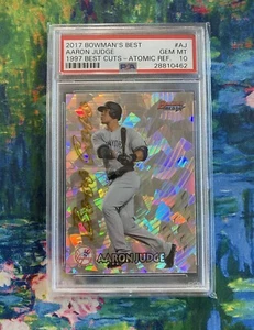 2017 Bowman's Best 1997 Best Cuts Atomic Refractor Aaron Judge Rookie PSA 10 Gem - Picture 1 of 2