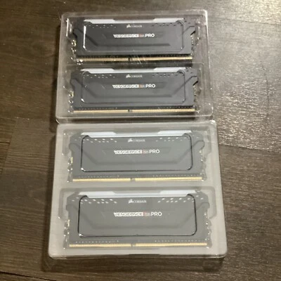 Corsair Vengeance RGB Pro 32GB (2 x 16GB) DDR4 DRAM 3200MHz C16 Memory Kit-Black - Image 1 of 4