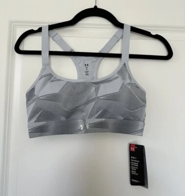 ¡Nuevo con etiquetas! Sujetador deportivo Under Armour gris impacto medio: ajustable - pequeño Foto 1 de 4