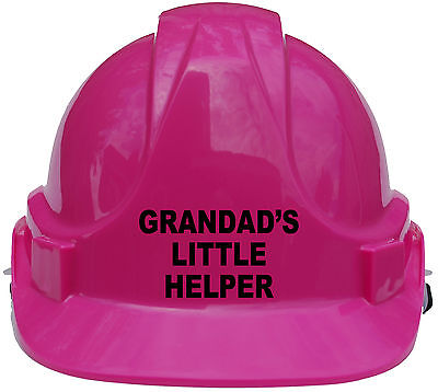 Grandad's Little Helper Children's Kids Casco Sicurezza Elmetto Cap Unisex • 19.49€