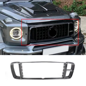 For Benz 2019-23 W464 G63 G900 Rocket Carbon Fiber Front Grille Cover Frame Trim - Bild 1 von 7