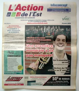 JOURNAL RÉGIONAL L'ACTION DE L'EST DE OCTOBRE 2013 - Imagen 1 de 3