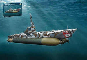 Modellauto Nave Zum Montieren Modell kit bausatz Italeri U-Boot Biber Midge - Bild 1 von 1