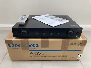 Onkyo A-5VL Stereo Integrated Amplifier Black Optical Coaxial Phono MM MC VLSC - Picture 1 of 11