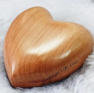 Urna de cremación de madera en forma de corazón | urnas para cenizas | urnas de entierro de madera para mascotas - Imagen 1 de 23