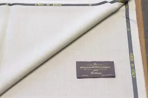 Vitale Barberis Canonico "Montecarlo" Wool Fabric – Ivory Beige – 1.5m - Picture 1 of 10
