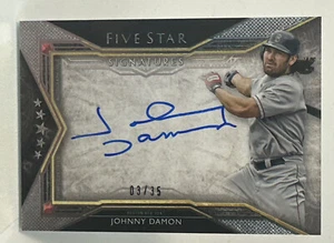2018 Topps Fünf-Sterne-Signaturen - JOHNNY DAMON SSN #/35 Boston Red Sox 1 Touch'd - Bild 1 von 3