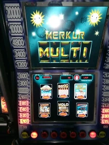 Merkur Multi 1 Geldspieler Geldautomat Glücksspieler Volcano Cash Poker Bingo - Bild 1 von 12