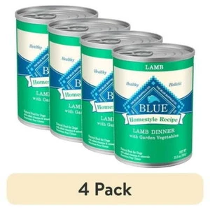 (4 pack) Blue Buffalo Homestyle Recipe Adult Wet Dog Food, Lamb Dinner, 12.5-oz. - Picture 1 of 6
