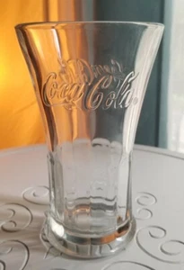 Libbey Coca Cola Coke Soda Clear Glass Highball Heavy Thick Flared 16 oz EUC - Picture 1 of 6