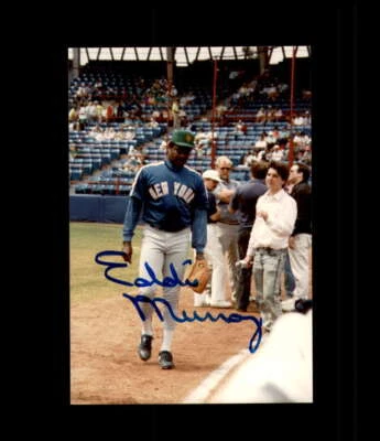 Eddie Murray JSA Coa Signed  Original 4x6 Photo Autograph Mets - Image 1 of 3