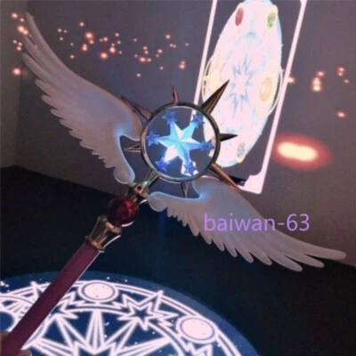 Светящаяся карта Captor Sakura Kinomoto звезда трость волшебная палочка косплей реквизит 100 см подарок - Изображение 1 из 4