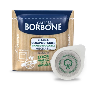 1800 BORBONE BLU CIALDE IN CARTA CAFFE' ESE 44 MM GARZATE PER FROG BIALETTI ETC - Bild 1 von 1