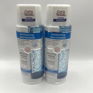 GuruNanda Dual Barrel Oxyburst Whitening Mouthwash, Wild Mint 20 Fl Oz 2 Pack - Picture 1 of 3