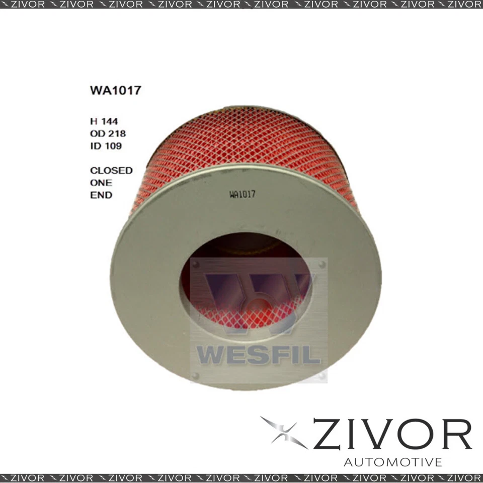 Wesfil Air Filter For Toyota Hilux Surf 3.0L TD 1992-1997 -  WA1017  *By Zivor* - image 1 of 1