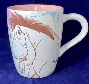 Disney Store Exclusive Eeyore Light Blue & Pink 17 oz. Travel Coffee Cup Mug - Picture 1 of 6
