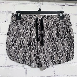 Joie Women’s Shorts Drawstring S Gray Black Abstract Pockets Elastic Waist - Picture 1 of 3