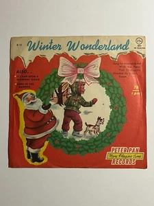 Winter Wonderland & Away In A Manger 7" 1956 78 RPM Peter Pan Records Vinyl - Picture 1 of 4