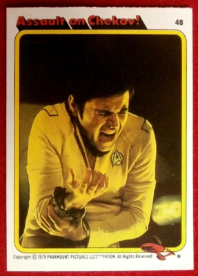 STAR TREK - MOVIE - Card #48 - ASSAULT ON CHEKOV! - TOPPS 1979 - Image 1 of 2