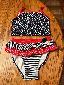 Girls Flapdoodles Two-Piece Swimsuit - Size 6X - Pre-owned - Picture 1 of 4