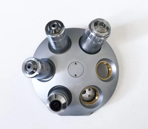 REICHERT POLYVAR MET 6-Plc BD rotierender Nasenstück Plan Ph 5x, 10x BF, 10x Ph, 40x - Bild 1 von 6