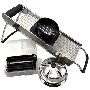 Trituradora de cocina mundial mandolina francesa profesional vintage de acero inoxidable - Imagen 1 de 11