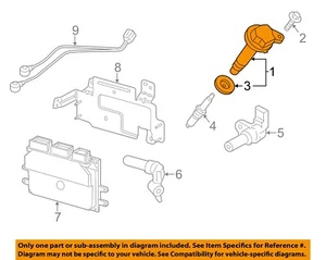 FORD OEM 98-20 Continental Electrical Ignition System-Ignition Coil 7T4Z12029F - Picture 1 of 2
