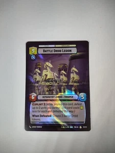 Lámina Star Wars Unlimited TOR OP 20/20 Battle Droid Legion - Imagen 1 de 1