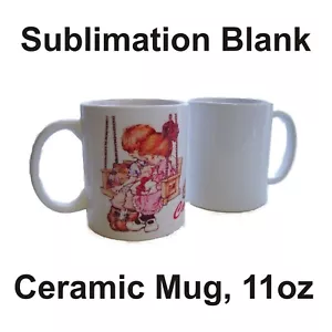 12 weiße Keramikbecher Sublimation leer 11 Unzen beschichtet Premium für Wärmeübertragung Tinte - Bild 1 von 1