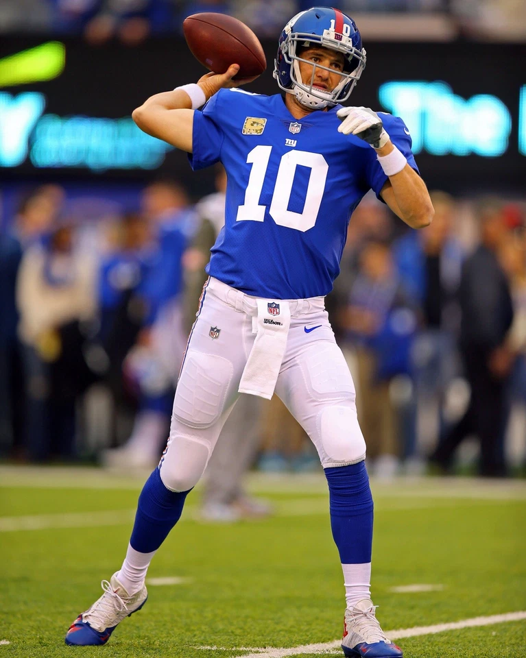 Foto 8x10 ELI MANNING New York Giants NFL Pro Super Bowl MVP HOF QB Foto 1 de 1