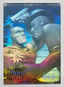 1996 Batman Holo Series - Blue Foil Card Madness Beneath The Mask #43 - Bild 1 von 3