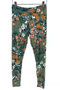 Cuddl Duds Flexwear Leggings Green Floral - Picture 1 of 2