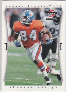 1997 Score Pinnacle Football Trading Card Shannon Sharpe Denver Broncos #37 - Picture 1 of 2