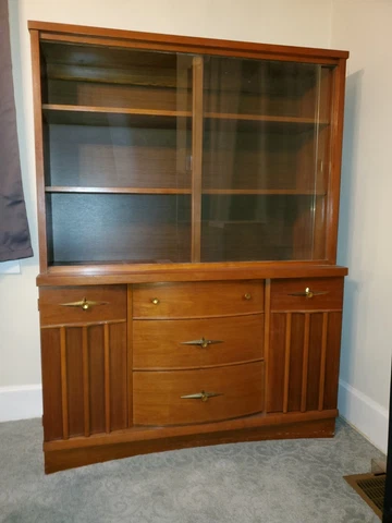 China cabinet with matching cabinet drawer Cover