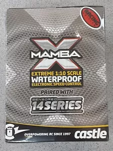 Castle Creations Mamba X 1/10 Brushless Combo w/1406 Sensored Motor 4600kV New!! - Picture 1 of 4