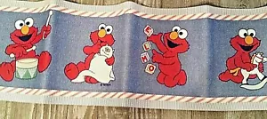 Sesame Street Babies Elmo Wall Border 5 Yd. Pre-pasted Roll Lot #00101 - Picture 1 of 3