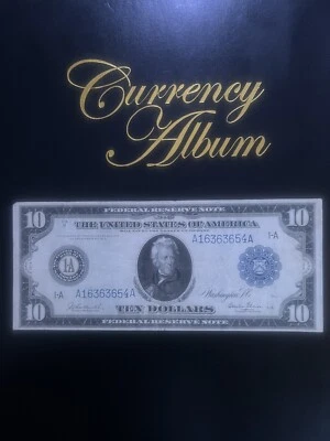 1914 $10 Federal Reserve Note Fr# 905  *GLASS NOTE!* - Image 1 of 2