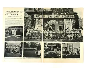 1945 Indiana University Homecoming Articolo Calcio vs Nebraska Sorority Vintage - Foto 1 di 1