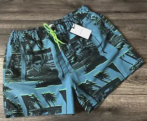 PAUL SMITH GETAWAY PRINT SWIM SHORTS SIZE S 28"-30" BNWT - Picture 1 of 11