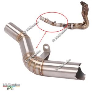 For Suzuki GSXR600 GSXR750 2008-2010 Motorcycle System Exhaust Middle Link Pipe - Picture 1 of 11