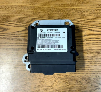 2014-2017 Maserati Ghibli SRS Restraint Control Module Computer Unit OEM GOOD - Image 1 of 4