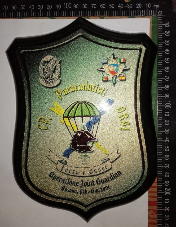 CREST FOLGORE COMPAGNIA PARACADUTISTI ORSI OPERAZIONE JOINT GUARDIAN RARITÀ!!! - Immagine 1 di 1