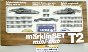 8193 Märklin Mini Club T2 Station Track Pack Track Set Z 1/220 Boxed LB4 Å - Picture 1 of 3