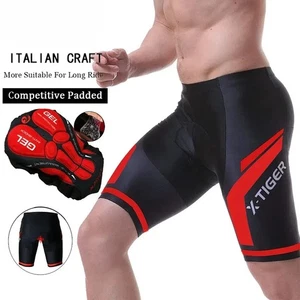 Hombres Almohadilla de Gel Ropa de Bicicleta MTB Bicicleta de Carretera Pantalones Antideslizantes Pierna Bicicleta Pantalones Cortos Verano - Imagen 1 de 15