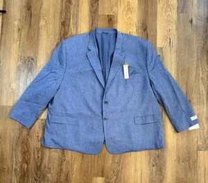 Blazer uomo Oak Hill 5XL 62R/64R blu nuovo con etichetta - Foto 1 di 13