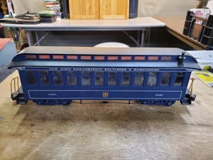 Coche de pasajeros Bachmann B&O Royal Blue Lines escala G 1051 Big Hauler - Imagen 1 de 15
