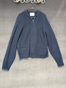 Vintage USPS blaue Strickjacke Pullover USA Uniform Co Reißverschluss Taschen - Bild 1 von 10