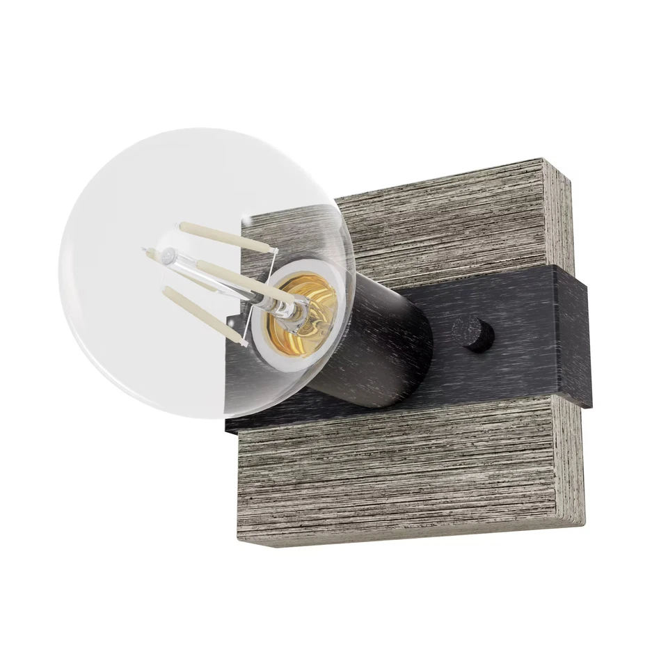 Brushed Iron One Light Wall Sconce from the Donelson Collection - Image 1 of 1